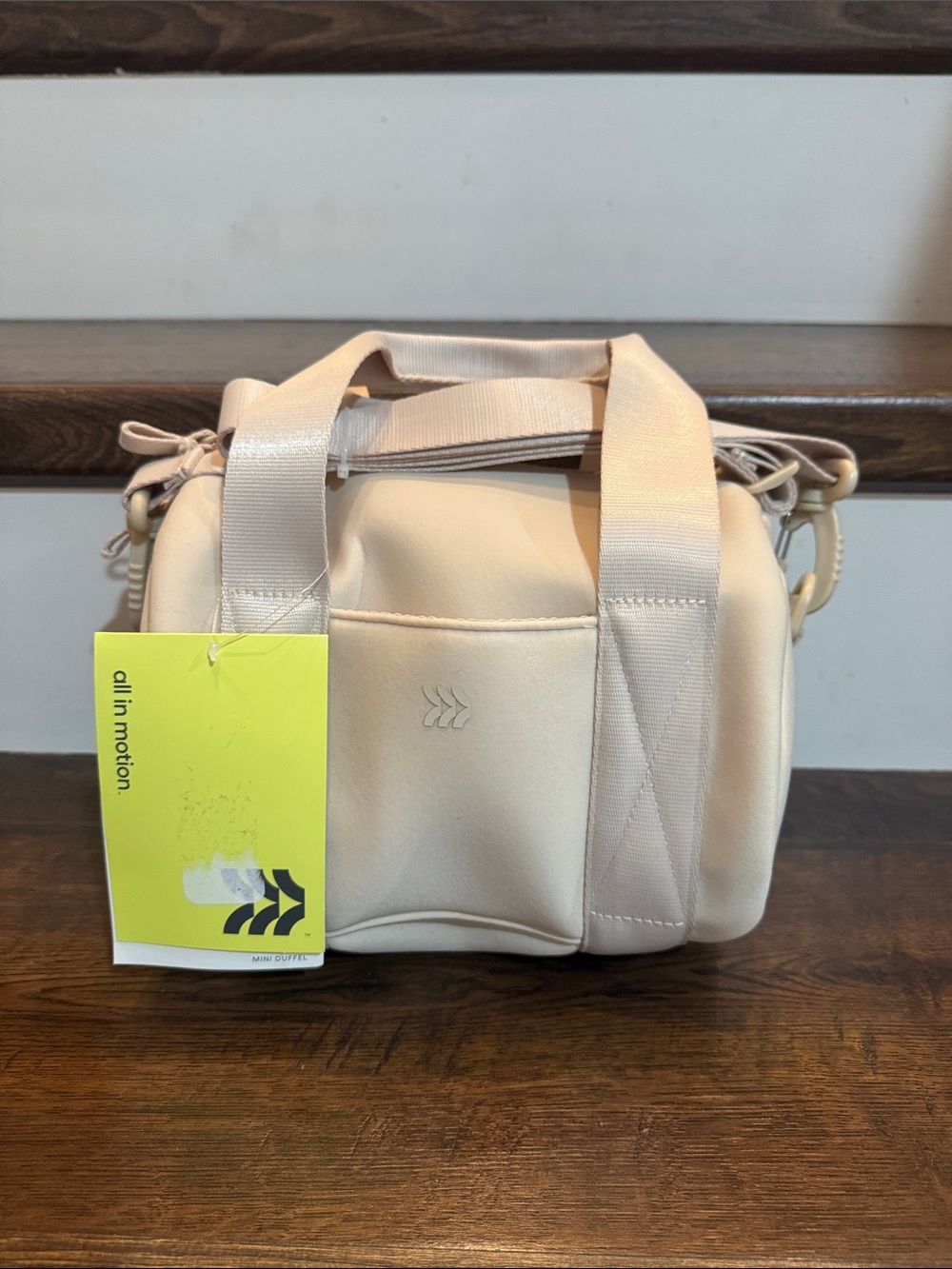 all in motion Cream Mini Duffel Bag